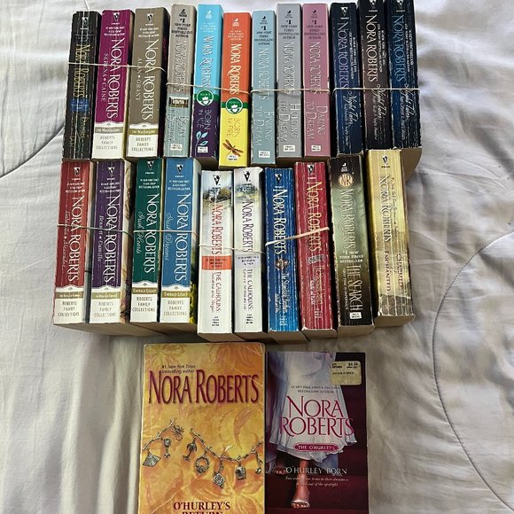 Nora Roberts Books , (Lot of 24) 4-2 book sets, 4 -Trilogies 4 -singles, - Picture 1 of 1